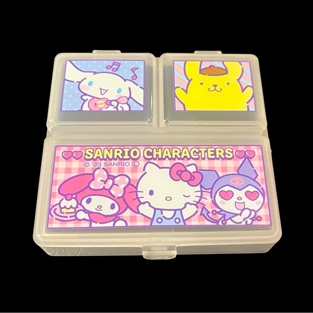 Hello Kitty & Friends 3 Slot Pill and Accessories Organizer box case Sanrio